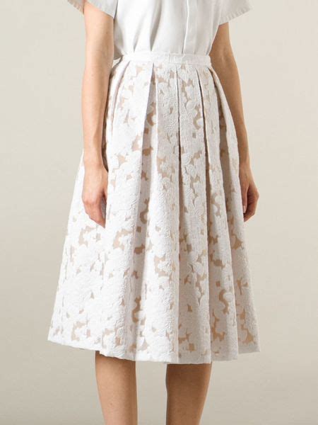 michael kors floral lace skirt|michael kors pleated skirts.